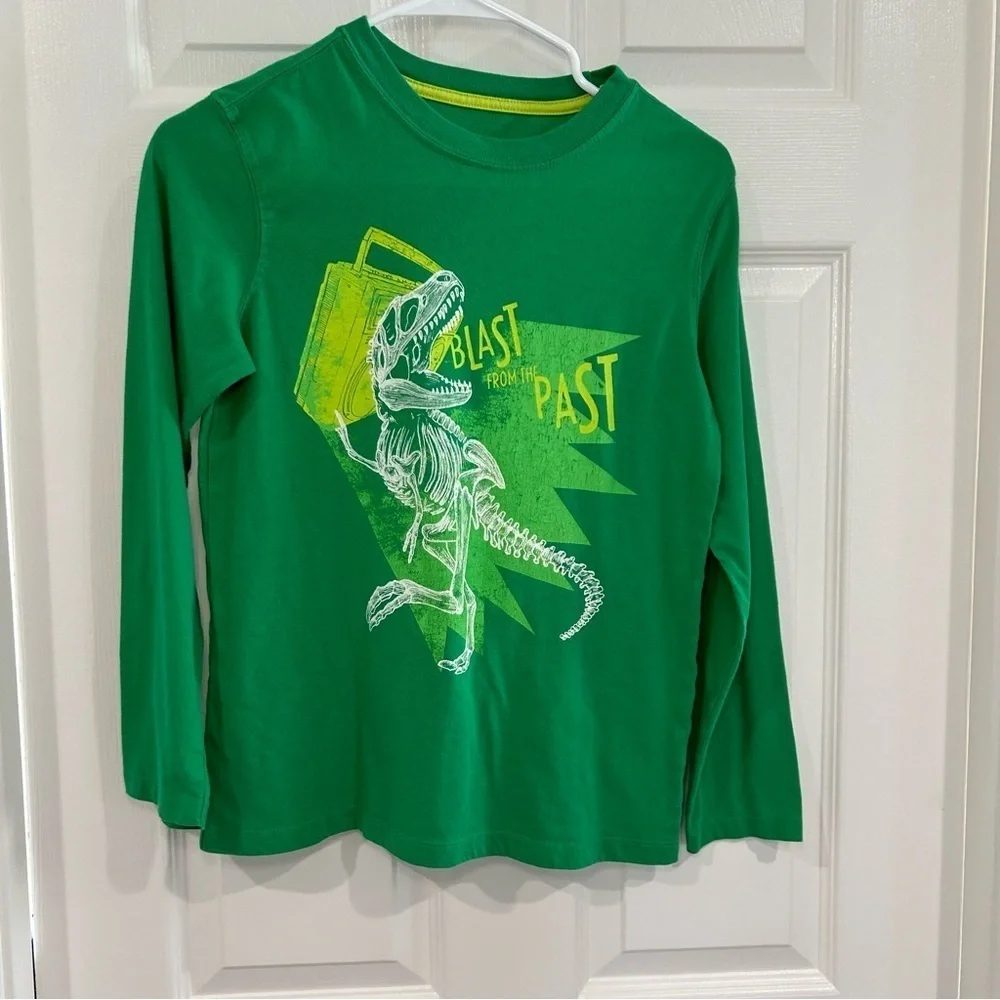 GAP, Cat & Jack Boys Long Sleeve Graphic, Striped, Raglan Tee Shirt Bundle Sz L